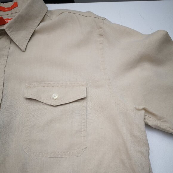 2 / $30.00 - Joe Fresh Men's Size Large Beige Straight Fit Casual Shirt - Picture 7 of 10